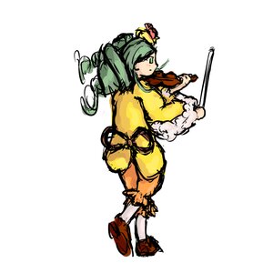 Rating: Safe Score: 0 Tags: 1girl full_body green_eyes green_hair image kanaria sketch solo standing User: admin