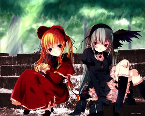 Rating: Safe Score: 0 Tags: 2girls back-to-back blonde_hair blue_eyes blush bonnet cross cup day doll doll_joints dress feathers flower frills grey_hair hair_ribbon hairband holding image joints kneehighs latin_cross long_hair long_sleeves looking_at_viewer multiple_girls outdoors pair pale_skin purple_eyes red_dress red_eyes ribbon rose rozen_maiden ruroo shinku shoes silver_hair sitting sitting_on_stairs socks stairs suigintou tea teacup twintails wings User: admin