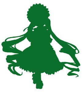 Rating: Safe Score: 0 Tags: 1girl green_theme image monochrome shadow shinku silhouette solo striped vertical_stripes User: admin