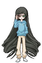 Rating: Safe Score: 0 Tags: 1girl bangs black_hair blue_shirt full_body green_eyes image long_hair long_sleeves simple_background solo standing striped suiseiseki sunglasses very_long_hair white_background User: admin