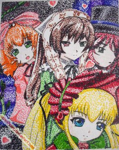 Rating: Safe Score: 0 Tags: 5girls blonde_hair blue_eyes bonnet brown_hair dress flower green_eyes hat heart heterochromia hina_ichigo image long_hair long_sleeves looking_at_viewer multiple multiple_girls red_eyes rose shinku short_hair smile souseiseki suiseiseki tagme User: admin