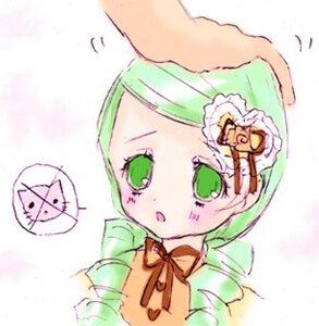 Rating: Safe Score: 0 Tags: 1girl blush dress green_eyes green_hair image kanaria solo solo_focus upper_body User: admin