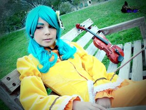 Rating: Safe Score: 0 Tags: 1girl aqua_hair artist_name blue_hair kanaria long_hair photo raincoat sitting solo traditional_media watermark User: admin