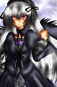 Rating: Safe Score: 0 Tags: 1girl black_dress black_ribbon black_wings dress flower frills hairband image juliet_sleeves lolita_hairband long_hair long_sleeves looking_at_viewer puffy_sleeves red_eyes ribbon rose silver_hair solo suigintou very_long_hair wings User: admin