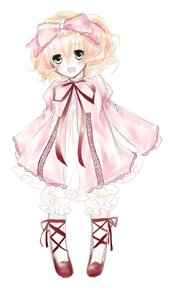 Rating: Safe Score: 0 Tags: 1girl :d blonde_hair bloomers blush bow dress frills full_body green_eyes hair_bow hina_ichigo hinaichigo image long_sleeves looking_at_viewer open_mouth pink_bow pink_dress ribbon short_hair simple_background smile solo standing striped underwear vertical_stripes white_background white_bloomers white_legwear User: admin