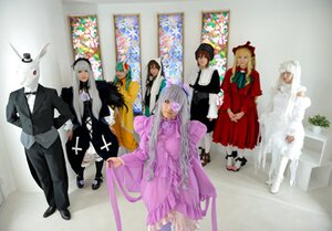 Rating: Safe Score: 0 Tags: 6+girls blonde_hair dress everyone formal hat long_hair multiple_boys multiple_cosplay multiple_girls standing suit tagme very_long_hair white_hair User: admin