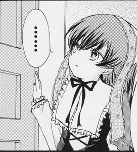Rating: Safe Score: 0 Tags: ... 1girl blush chain-link_fence choker dress fence frills greyscale halftone halftone_background image long_hair long_sleeves monochrome solo speech_bubble spoken_ellipsis suiseiseki upper_body User: admin