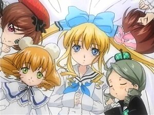 Rating: Safe Score: 0 Tags: 5girls beret blonde_hair blue_eyes blush bow brown_hair dress green_eyes green_hair hair_bow hat hina_ichigo image kanaria long_hair long_sleeves multiple multiple_girls pink_bow short_hair smile souseiseki suiseiseki tagme User: admin