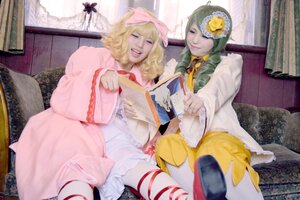 Rating: Safe Score: 0 Tags: 2girls blonde_hair bug butterfly closed_eyes curtains dress flower hair_ornament insect lips long_hair multiple_cosplay multiple_girls sitting smile tagme wide_sleeves window User: admin