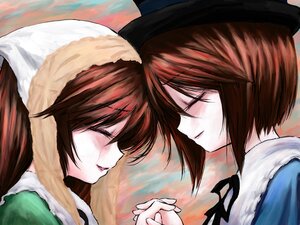 Rating: Safe Score: 0 Tags: 2girls auto_tagged bad_id bad_pixiv_id blush brown_hair closed_eyes hat holding_hands image interlocked_fingers iseki_(kuroshura_no_tabiji) long_hair multiple_girls pair profile rozen_maiden short_hair siblings sisters smile souseiseki suiseiseki tears twins yuri User: admin