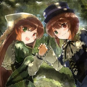 Rating: Safe Score: 0 Tags: 2girls brown_hair dress green_dress green_eyes hat head_scarf heterochromia holding_hands image interlocked_fingers long_hair long_sleeves looking_at_viewer multiple_girls open_mouth pair red_eyes short_hair siblings sisters smile souseiseki suiseiseki twins User: admin