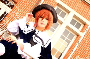 Rating: Safe Score: 0 Tags: 1girl blonde_hair green_eyes hat heterochromia lolita_fashion long_sleeves orange_hair red_eyes solo souseiseki User: admin