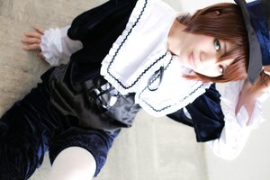 Rating: Safe Score: 0 Tags: 1girl black_headwear brown_hair dress frills hat heterochromia long_sleeves looking_at_viewer red_eyes short_hair sitting solo souseiseki top_hat User: admin
