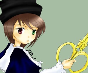 Rating: Safe Score: 0 Tags: 1girl brown_hair dress frills green_background green_eyes hat heterochromia image long_sleeves looking_at_viewer red_eyes short_hair simple_background solo souseiseki suiseiseki upper_body User: admin