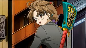 Rating: Safe Score: 0 Tags: 1girl antenna_hair brown_eyes brown_hair glasses human looking_at_viewer looking_back open_mouth sakurada_nori screenshot smile solo uniform upper_body User: admin