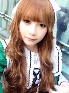 Rating: Safe Score: 0 Tags: 1girl bangs blonde_hair chain lips long_hair looking_at_viewer solo suiseiseki traditional_media User: admin