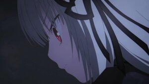 Rating: Safe Score: 0 Tags: 1girl auto_tagged black_ribbon close-up closed_mouth eyebrows_visible_through_hair face hair_ribbon hairband image long_hair profile red_eyes ribbon simple_background smile solo suigintou User: admin