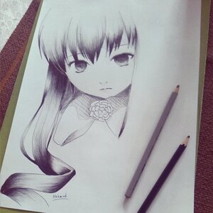 Rating: Safe Score: 0 Tags: 1girl akemi_homura closed_mouth expressionless flower frown image long_hair looking_at_viewer marker_(medium) photo rose shikishi shinku solo traditional_media User: admin