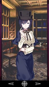 Rating: Safe Score: 0 Tags: 1girl black_headwear blue_eyes blue_hair bookshelf frilled_shirt frills hair_between_eyes hat image long_sleeves looking_at_viewer ribbon shirt short_hair skirt solo souseiseki User: admin