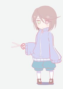 Rating: Safe Score: 0 Tags: 1girl image jacket shiroinu short_hair shorts solo souseiseki striped track_jacket User: admin