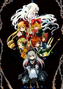Rating: Safe Score: 0 Tags: 6+girls blonde_hair blue_eyes bow brown_hair closed_eyes commentary_request cross dress eyepatch frills gothic_lolita hairband hat heterochromia hina_ichigo image kanaria kirakishou lolita_fashion long_hair long_sleeves looking_at_viewer multiple multiple_girls painting_(medium) pink_bow red_eyes rozen_maiden scissors shinku siblings silver_hair sisters souseiseki suigintou suiseiseki tagme tetuankyo thorns traditional_media twins twintails very_long_hair watercolor_(medium) white_hair wings User: admin