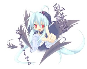 Rating: Safe Score: 0 Tags: 1girl :d ahoge bare_shoulders black_wings blue_hair blush crossover dress fang image izumi_konata kanikama long_hair long_sleeves looking_at_viewer lucky_star mole mole_under_eye open_mouth pointing pointing_at_viewer red_eyes rozen_maiden simple_background smile solo striped suigintou very_long_hair white_background wings User: admin