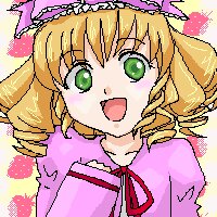 Rating: Safe Score: 0 Tags: 1girl :d blonde_hair blush dress drill_hair fang green_eyes hinaichigo image looking_at_viewer open_mouth smile solo striped upper_body User: admin