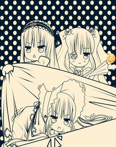 Rating: Safe Score: 0 Tags: hairband halftone halftone_background image lolita_hairband long_hair monochrome multiple multiple_girls polka_dot polka_dot_background polka_dot_dress silent_comic smile tagme User: admin