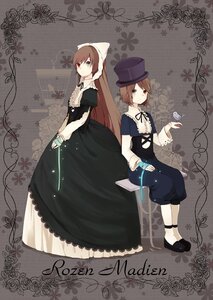 Rating: Safe Score: 0 Tags: 2girls brown_hair dress flower hat heterochromia image long_sleeves multiple_girls pair red_eyes ribbon scissors short_hair siblings sisters souseiseki suiseiseki twins User: admin