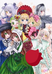 Rating: Safe Score: 0 Tags: 6+girls blonde_hair blue_eyes blush bow brown_hair dress drill_hair eyepatch frills green_dress green_eyes hairband hat hina_ichigo holding_hands image kanaria long_hair long_sleeves looking_at_viewer multiple multiple_girls one_eye_closed open_mouth pink_bow pink_hair red_dress red_eyes shinku short_hair siblings silver_hair sisters smile souseiseki suigintou suiseiseki tagme traditional_media twins twintails very_long_hair watercolor_(medium) wings yellow_eyes User: admin