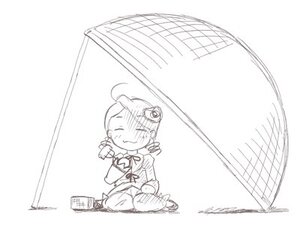 Rating: Safe Score: 0 Tags: 1girl ahoge closed_eyes eating hat image kanaria monochrome sitting solo User: admin