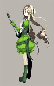 Rating: Safe Score: 0 Tags: 1girl boots bow brown_hair commentary_request dress drill_hair full_body gloves green_dress green_eyes green_footwear grey_background heterochromia image long_hair looking_at_viewer partial_commentary photoshop_(medium) red_eyes ritsu_(roboroboro) rozen_maiden simple_background solo standing suiseiseki very_long_hair User: admin