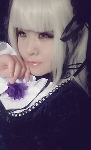 Rating: Safe Score: 0 Tags: 1girl artist_name bangs blonde_hair blunt_bangs closed_mouth flower lips looking_at_viewer portrait short_hair solo suigintou User: admin