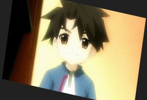 Rating: Safe Score: 0 Tags: 1boy auto_tagged bangs black_border black_hair blue_jacket border brown_eyes closed_mouth human jacket looking_at_viewer sakurada_jun screenshot shirt smile solo spiked_hair upper_body User: admin