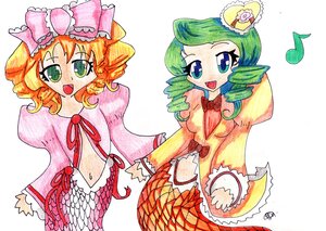 Rating: Safe Score: 0 Tags: 2girls :d blonde_hair blush bow curly_hair dress drill_hair green_eyes green_hair hina_ichigo hinaichigo image kanaria long_sleeves multiple_girls open_mouth pair pink_bow short_hair smile twin_drills User: admin