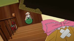 Rating: Safe Score: 0 Tags: blonde_hair braid dress green_dress hat hong_meiling image long_hair multiple multiple_girls red_hair tagme wall User: admin