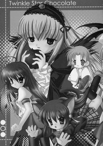 Rating: Safe Score: 0 Tags: animal_ears blush cat_ears doujinshi doujinshi_#50 food greyscale hairband image long_hair long_sleeves monochrome multiple multiple_girls school_uniform very_long_hair wings User: admin