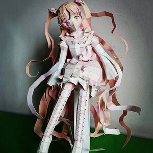 Rating: Safe Score: 0 Tags: 1girl boots doll dress flower hair_ribbon kirakishou long_hair pink_hair ribbon solo white_dress yellow_eyes User: admin