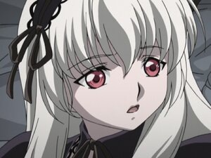 Rating: Safe Score: 0 Tags: 1girl bangs black_ribbon dress eyebrows_visible_through_hair hair_ribbon image long_hair looking_at_viewer ribbon simple_background solo suigintou User: admin