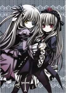 Rating: Safe Score: 0 Tags: 2girls barasuishou dress flower frills hair_ribbon hairband holding_hands image interlocked_fingers lolita_fashion long_hair long_sleeves looking_at_viewer multiple_girls pair ribbon rose suigintou User: admin