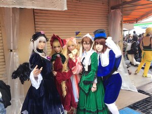 Rating: Safe Score: 0 Tags: 6+boys 6+girls 91076 blonde_hair blue_eyes brown_hair dress hat long_hair multiple_boys multiple_cosplay multiple_girls short_hair tagme User: admin