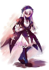 Rating: Safe Score: 0 Tags: 1girl black_dress black_legwear bloomers closed_mouth dress frilled_sleeves frills full_body hairband image kneehighs lolita_hairband long_hair long_sleeves looking_at_viewer photoshop_(medium) puffy_sleeves red_eyes rozen_maiden shaded_face shati shoes silver_hair simple_background solo standing suigintou underwear very_long_hair white_background white_bloomers User: admin