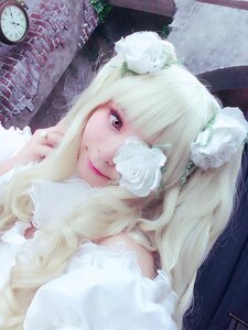 Rating: Safe Score: 0 Tags: 1girl bangs blonde_hair flower hair_flower hair_ornament kirakishou nail_polish ring rose solo upper_body white_flower white_rose User: admin