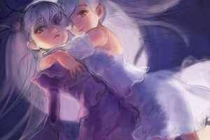 Rating: Safe Score: 0 Tags: 2girls barasuishou bare_shoulders dress elbow_gloves image kirakishou long_hair long_sleeves multiple_girls pair silver_hair very_long_hair User: admin