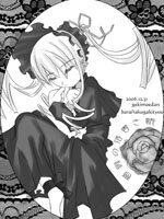 Rating: Explicit Score: 0 Tags: 1boy 1girl closed_eyes dress drill_hair greyscale hair_ribbon image monochrome mosaic_censoring ribbon shinku solo User: admin