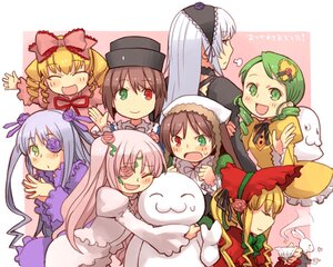 Rating: Safe Score: 0 Tags: 6+girls :d ^_^ blonde_hair bonnet bow brown_hair closed_eyes dress drill_hair eyepatch frills green_eyes green_hair hairband hat head_scarf heterochromia hina_ichigo image kanaria long_hair long_sleeves multiple multiple_girls open_mouth pink_bow pink_hair shinku short_hair siblings silver_hair sisters smile souseiseki suigintou suiseiseki tagme twins twintails very_long_hair wings User: admin