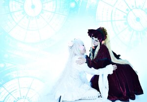 Rating: Safe Score: 0 Tags: 2girls birdcage cage clock dress flower frills long_hair multiple_cosplay multiple_girls tagme very_long_hair white_hair User: admin