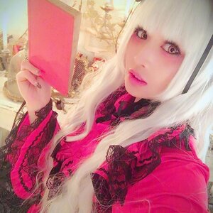 Rating: Safe Score: 0 Tags: 1girl breasts dress holding lips nail_polish photo pink_nails shinku solo upper_body User: admin