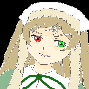 Rating: Safe Score: 0 Tags: 1girl :d blonde_hair fur_trim green_eyes green_neckwear green_ribbon image long_hair looking_at_viewer oekaki open_mouth red_eyes ribbon smile solo suiseiseki transparent_background User: admin