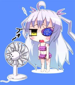 Rating: Safe Score: 0 Tags: 1girl ahoge bangs barasuishou barefoot bikini bikini_skirt blush chibi eyebrows_visible_through_hair eyepatch flower frills full_body image long_hair navel open_mouth purple_bikini silver_hair solo standing swimsuit very_long_hair User: admin